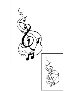 Music Tattoo Miscellaneous tattoo | JGF-00050