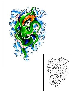 Sea Creature Tattoo Marine Life tattoo | JGF-00054