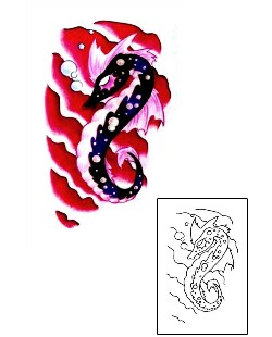 Seahorse Tattoo Marine Life tattoo | JGF-00057