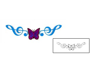 Butterfly Tattoo Specific Body Parts tattoo | JGF-00169