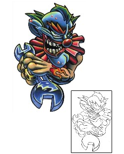 Clown Tattoo Tattoo Styles tattoo | JHF-00034