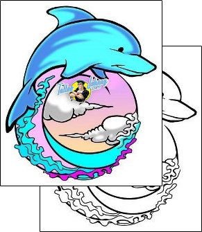 Dolphin Tattoo marine-life-dolphin-tattoos-jeremy-harburn-jhf-00051