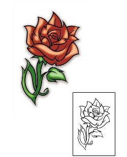 Rose Tattoo Plant Life tattoo | JHF-00064