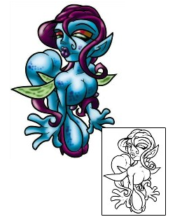 Cartoon Tattoo Bridgette Fairy Tattoo