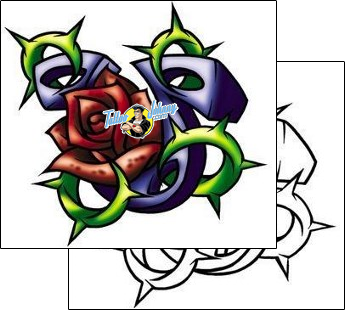 Rose Tattoo plant-life-rose-tattoos-jeremy-harburn-jhf-00150