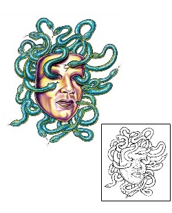 Medusa Tattoo Reptiles & Amphibians tattoo | JIF-00054