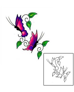 Butterfly Tattoo For Women tattoo | JJF-00019