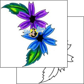 Flower Tattoo plant-life-flowers-tattoos-jennifer-james-jjf-00028
