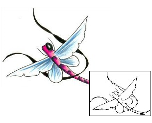 Dragonfly Tattoo Insects tattoo | JJF-00032