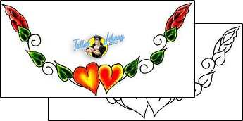 Heart Tattoo lower-back-tattoos-jennifer-james-jjf-00033
