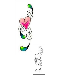 Heart Tattoo JJF-00044