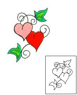 Heart Tattoo Specific Body Parts tattoo | JJF-00045
