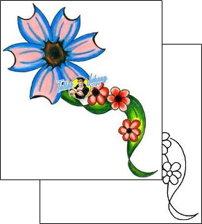 Flower Tattoo plant-life-flowers-tattoos-jennifer-james-jjf-00052