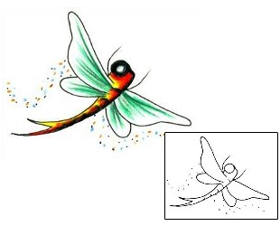 Dragonfly Tattoo Insects tattoo | JJF-00053