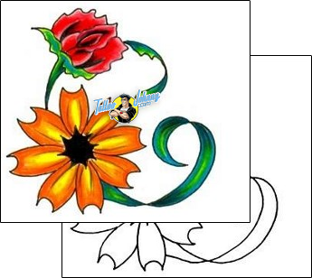Flower Tattoo plant-life-flowers-tattoos-jennifer-james-jjf-00054