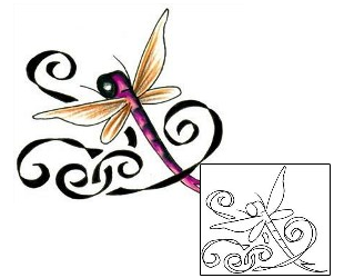 Dragonfly Tattoo Insects tattoo | JJF-00062