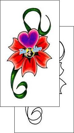 Heart Tattoo flower-tattoos-jennifer-james-jjf-00068