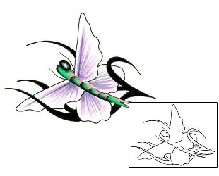Dragonfly Tattoo Insects tattoo | JJF-00081