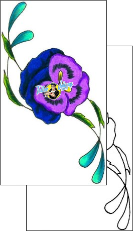 Flower Tattoo plant-life-flowers-tattoos-jennifer-james-jjf-00098