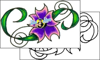 Flower Tattoo plant-life-flowers-tattoos-jennifer-james-jjf-00107