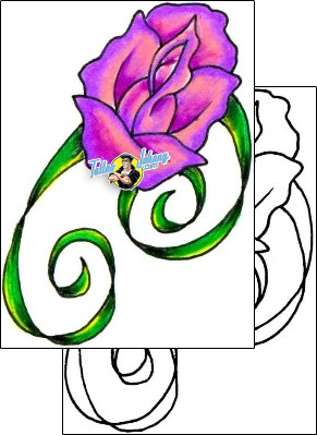 Flower Tattoo plant-life-flowers-tattoos-jennifer-james-jjf-00122