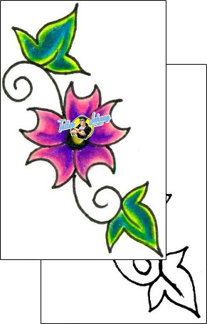 Flower Tattoo plant-life-flowers-tattoos-jennifer-james-jjf-00135