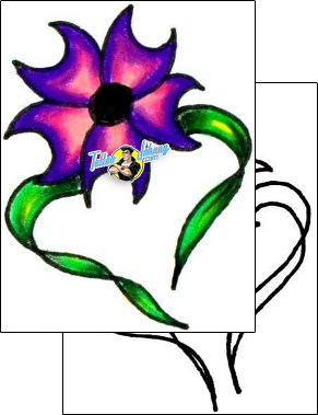 Flower Tattoo plant-life-flowers-tattoos-jennifer-james-jjf-00141