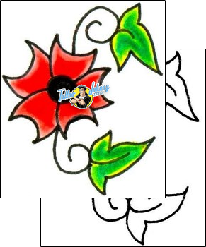 Flower Tattoo plant-life-flowers-tattoos-jennifer-james-jjf-00150