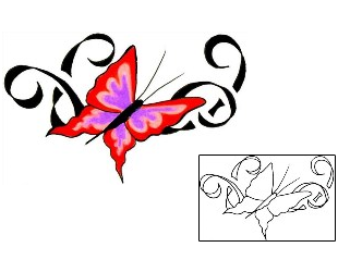 Butterfly Tattoo Insects tattoo | JJF-00151