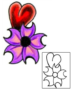 Heart Tattoo Plant Life tattoo | JJF-00154