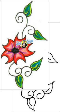 Flower Tattoo plant-life-flowers-tattoos-jennifer-james-jjf-00159