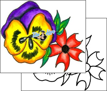 Flower Tattoo plant-life-flowers-tattoos-jennifer-james-jjf-00172