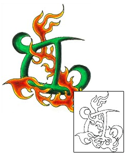 Zodiac Tattoo Miscellaneous tattoo | JJF-00201