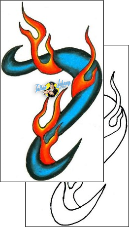 Fire – Flames Tattoo miscellaneous-fire-tattoos-jennifer-james-jjf-00205