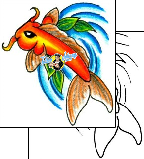 Fish Tattoo tattoo-styles-cartoon-tattoos-jennifer-james-jjf-00245
