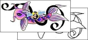 Fish Tattoo tattoo-styles-cartoon-tattoos-jennifer-james-jjf-00250