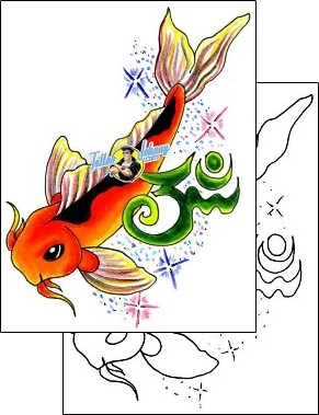 Fish Tattoo tattoo-styles-cartoon-tattoos-jennifer-james-jjf-00252