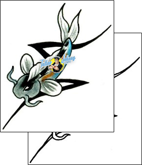 Fish Tattoo tattoo-styles-cartoon-tattoos-jennifer-james-jjf-00253
