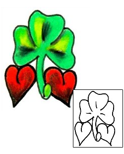 Clover Tattoo Specific Body Parts tattoo | JJF-00270