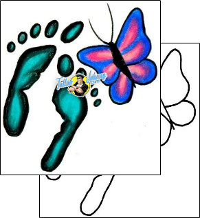 Butterfly Tattoo footprint-tattoos-jennifer-james-jjf-00295