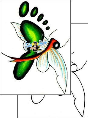 Dragonfly Tattoo footprint-tattoos-jennifer-james-jjf-00298