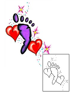 Footprint Tattoo Astronomy tattoo | JJF-00299