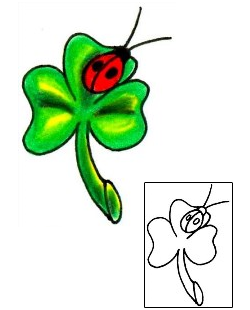 Clover Tattoo Insects tattoo | JJF-00315