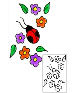 Ladybug Tattoo Insects tattoo | JJF-00323