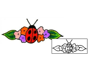Ladybug Tattoo Insects tattoo | JJF-00324