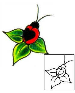 Ladybug Tattoo Insects tattoo | JJF-00327