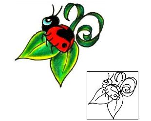 Ladybug Tattoo Insects tattoo | JJF-00334