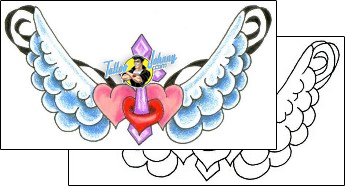 Heart Tattoo wings-tattoos-jennifer-james-jjf-00385