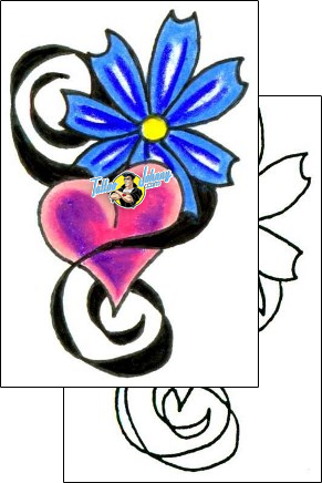 Heart Tattoo flower-tattoos-jennifer-james-jjf-00417
