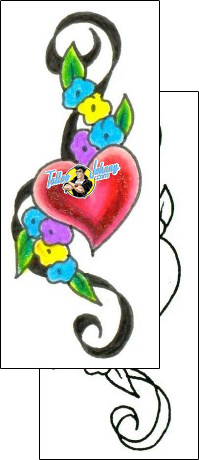 Heart Tattoo flower-tattoos-jennifer-james-jjf-00424